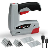 KITLUCK electric-staple-gun overview highlights compact design for tight indoor projects.