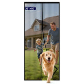 Kitsure magnetic screen door 36x80 front-door view blocks insects while letting fresh air in.