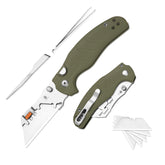 Kizer C01C Uti 2 box cutter open showing practical everyday cutting versatility
