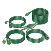 K KASONIC 40ft outdoor extension cord with triple outlets for versatile outdoor power.
