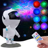 KKUP2U Astronaut Galaxy Projector creating a colorful nebula display for kids' rooms
