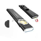 klarus E5 Plus front light beam for focused illumination and quick task lighting.