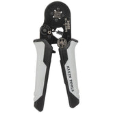 Klein Tools 34055 ferrule crimping tool demonstrating precise square crimps
