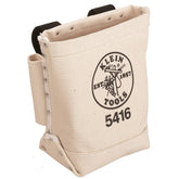 Klein Tools 5416 bolt bag with bull-pin loops for quick side access.