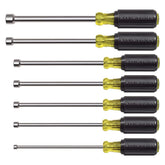 Klein Tools 647M magnetic nut driver set front view showing compact handle