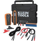 Klein Tools ET450 transmitter with external voltage indicators for safe circuit tracing