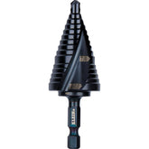 Klein Tools QRST11 step bit with quick-release hex shank.