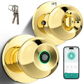 KLLOQUE fingerprint door knob main image showing secure keyless entry for home