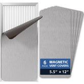 KLOLKUTTA white magnetic vent cover on wall blends with décor and conceals the vent.