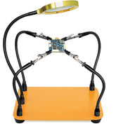 KLSKKJ Helping Hands soldering station base provides stable support for precision tasks.