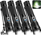 Kmivo four-pack flashlights, front view, ready for home and outdoor use.