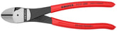 KNIPEX 74 21 200 angled head close-up showing high-leverage design for clean cuts.