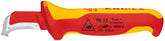 KNIPEX 98 55 1,000V insulated dismantling knife blade close-up for precise, safe blade handling.