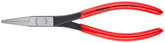 KNIPEX flat nose assembly pliers close-up showing serrated jaws for secure gripping.