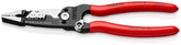 KNIPEX 13 71 8 forged wire stripper in front-cut view showing precise stripping capability