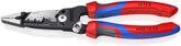 KNIPEX forged wire stripper 8-inch front view shows screw cutting capability.
