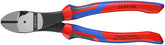 KNIPEX KPX7402200 high-leverage diagonal cutters with a soft two-color grip for comfort.