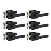 KNOBWELL door handles in matte black offer quick, tool-free installation for interior doors.