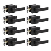 KNOBWELL black 8-pack door handles for updated privacy and style.