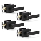 KNOBWELL matte black lever handle for interior doors offers a durable upgrade.