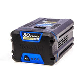 Kobalt 80V KB 2580-06 battery package highlights extended runtime and quick swap capability.