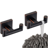 KOKOSIRI robe hooks bathroom double-towel hook mounted on wall for organized drying.