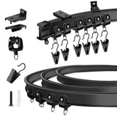 KOLAKO ceiling curtain track shipped as an 8ft roll for easy setup