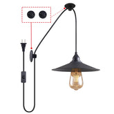 KOLAKODLUX hanging lamp with plug-in cord on patio for weatherproof ambient lighting