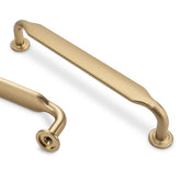 KOMOTIA champagne bronze 5in cabinet pull shown on wood drawer for timeless style