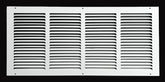 KOMPELL AIRE return grille front view showing stamped steel design for durable airflow