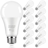 Kondras A19 LED bulb in lamp delivering 1600 lumens for warm evenings
