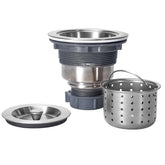 KONE 3-1/2 inch drain assembly image, promotes smooth drainage and easy cleaning
