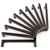 KOOFIZO solid square bronze handle for cabinet with comfortable grip.