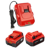 KOOMICY Milwaukee M18 6.0Ah battery two-pack powering heavy-duty tasks