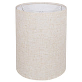 Koorle tall drum lamp shade beige with easy assembly for table and floor lamps.