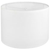 Koorle white drum lampshade 13x13x10 for table and floor lamps, soft lighting.