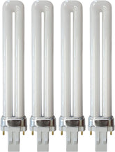 KOR 13W CFL GX23 bulbs pack four for GX23 sockets and daylight task lighting.