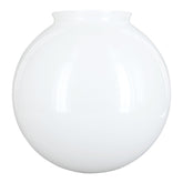 KOR K21815 white glass globe shade for soft, even hallway lighting.