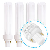 KOR PL18W 2U 2P 841 bulbs pack front angle for general lighting flexibility