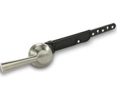 Korky StrongARM lever in brushed nickel for universal toilet mount compatibility