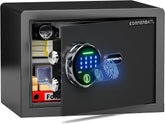 KornerBatl Smart Biometric Safe front view shows sturdy build for secure storage.