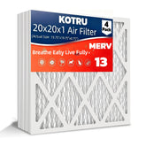 Kotru MERV 13 four-pack air filter for cleaner indoor air