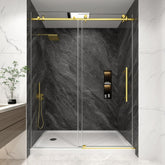 KPUY frameless shower door 60x76 inches with clean lines for a modern bathroom