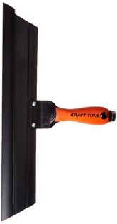 Kraft Tool GG244 squeegee trowel for smooth concrete surface prep.