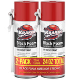 Kraken Bond Black Foam sealant on a waterfall feature for discreet, durable sealing.
