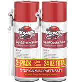 Kraken Bond gap-crack expanding foam spray can for high-yield sealing.