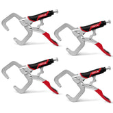 KRETLAW 6-inch clamp nickel finish closeup shows rust-resistant grip for metalworking tasks.