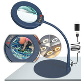 Krstlv 10X magnifying lamp with light and stand for precise close-work in crafts.
