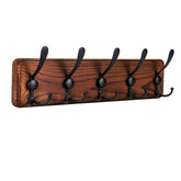 Kruodop coat rack wall mount triple hook for organized entryway