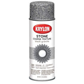 Krylon K18201 coarse stone texture spray paint bottle for a bold black granite look.